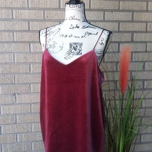 a new day Pink Velvet Cami Size L